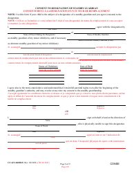 Form CC-GN-041BLF Signation and Consent to the Beginning of Standby Guardianship - Maryland (English/French), Page 8