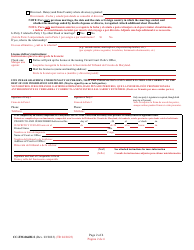 Form CC-FM-066BLS Non-resident Marriage License Application - Affidavit - Maryland (English/Spanish), Page 2