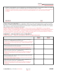 Form CC-DR-035BLF Worksheet B Child Support Obligation: Shared Physical Custody - Maryland (English/French), Page 5