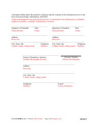 Form CC-GN-025BLS Guardian of the Property Commission Worksheet - Maryland (English/Spanish), Page 4