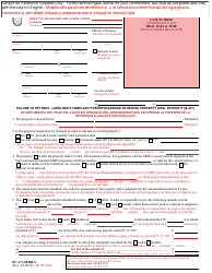 Document preview: Form DC-CV-082BLS Failure to Pay Rent - Landlord's Complaint for Repossession of Rented Property (Real Property 8-401) - Maryland (English/Spanish)