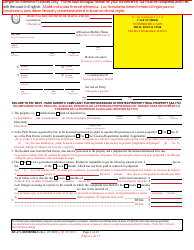Document preview: Form DC-CV-082MHBLS Failure to Pay Rent - Park Owner's Complaint for Repossession of Rented Property Real Property - Maryland (English/Spanish)