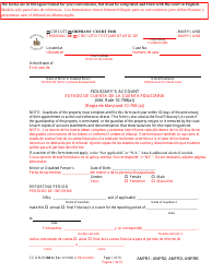 Document preview: Form CC-GN-012BLS Fiduciary's Account - Maryland (English/Spanish)