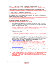 Instructions for Form CC-GN-011BLS Inventory and Information Report - Maryland (English/Spanish), Page 2