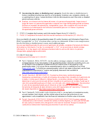 Instructions for Form CC-GN-011BLS Inventory and Information Report - Maryland (English/Spanish), Page 3