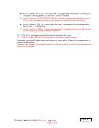Instructions for Form CC-GN-011BLS Inventory and Information Report - Maryland (English/Spanish), Page 4