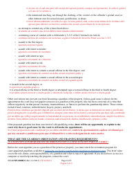 Instructions for Form CC-GN-002BLS Petition for Guardianship of Alleged Disabled Person - Maryland (English/Spanish), Page 8