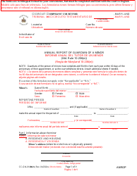 Document preview: Form CC-GN-014BLS Annual Report of Guardian of a Minor - Maryland (English/Spanish)