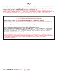 Form DC-CV-082MHBLF Failure to Pay Rent - Park Owner&#039;s Complaint for Repossession of Rented Property Real Property 8a-1701 - Maryland (English/French), Page 12