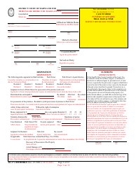 Form DC-CV-082MHBLF Failure to Pay Rent - Park Owner&#039;s Complaint for Repossession of Rented Property Real Property 8a-1701 - Maryland (English/French), Page 3