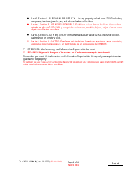 Instructions for Form CC-GN-011BLF Inventory and Information Report - Maryland (English/French), Page 4
