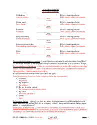 Form CC-DR-109BLS Maryland Parenting Plan Tool - Maryland (English/Spanish), Page 5