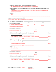 Form CC-DR-109BLS Maryland Parenting Plan Tool - Maryland (English/Spanish), Page 8