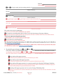 Form CC-DC-095BLF Counter-Claim for Custody/Child Support - Maryland (English/French), Page 4