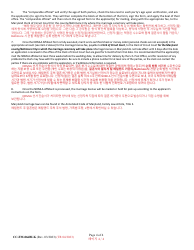 Form CC-FM-066BLK Non-resident Marriage License Application - Affidavit - Maryland (English/Korean), Page 4
