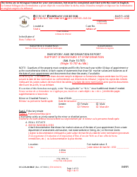 Document preview: Form CC-GN-011BLF Inventory and Information Report - Maryland (English/French)