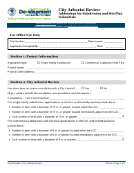 Document preview: City Arborist Review Addendum for Subdivision and Site Plan Submittals - City of Austin, Texas