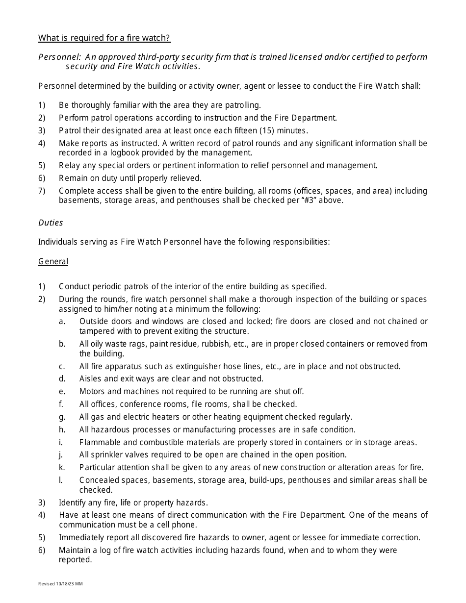 Fire Watch Package - San Bernardino County, California, Page 3