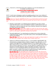 Document preview: Form CC-GN-041 Parental Designation and Consent to the Beginning of Standby Guardianship - Maryland (English/Amharic)