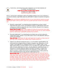 Form CC-GN-041 Parental Designation and Consent to the Beginning of Standby Guardianship - Maryland (English/Amharic)