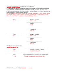 Form CC-GN-041 Parental Designation and Consent to the Beginning of Standby Guardianship - Maryland (English/Amharic), Page 8