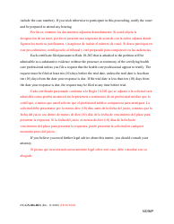 Form CC-GN-006-BLS Notice to Interested Persons - Maryland (English/Spanish), Page 2