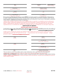 Form CC-DC-053BLS Petition to Seal or Otherwise Limit Inspection of a Case Record - Maryland (English/Spanish), Page 2