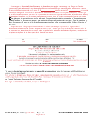Form CC-CV-081BLS Peticion De Orden De Restitucion - Maryland (English/Spanish), Page 4