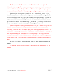Form CC-GN-005-BLS Notice to Interested Person - Maryland (English/Spanish), Page 2
