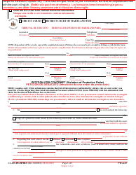 Form CC-DC-DV-007BLS Petition for Contempt (Violation of Protective Order) - Maryland (English/Spanish)