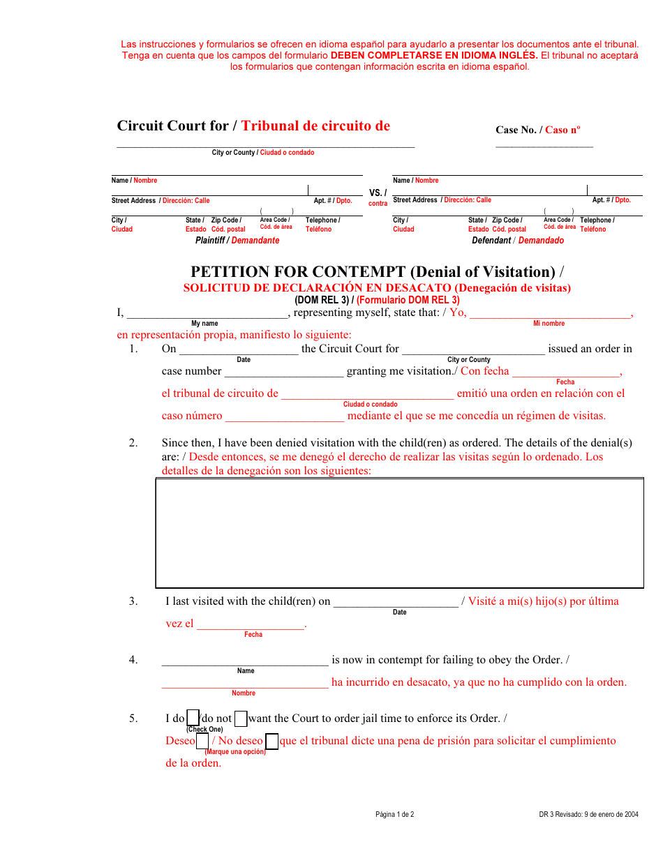 Form CCDR003BLS Fill Out, Sign Online and Download Fillable PDF
