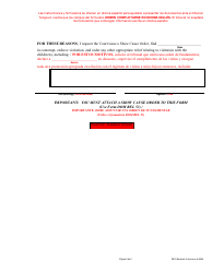 Form CC-DR-003BLS Petition for Contempt (Denial of Visitation) - Maryland (English/Spanish), Page 2