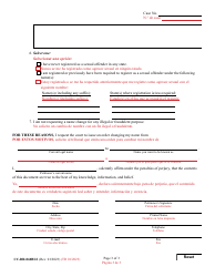 Form CC-DR-060BLS Petition for Change of Name of an Adult - Maryland (English/Spanish), Page 3