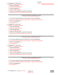 Form CC-DR-050BLS Answer to Complaint/Petition/Motion - Maryland (English/Spanish), Page 3