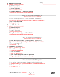 Form CC-DR-050BLS Answer to Complaint/Petition/Motion - Maryland (English/Spanish), Page 4