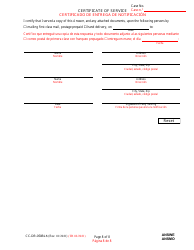 Form CC-DR-050BLS Answer to Complaint/Petition/Motion - Maryland (English/Spanish), Page 8