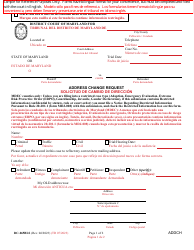 Document preview: Form DC-065BLS Address Change Request - Maryland (English/Spanish)