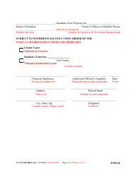 Form CC-GN-024-BLS Proof of Restricted Guardianship Account - Maryland (English/Spanish), Page 2