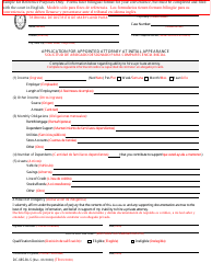 Document preview: Form DC-085-BLS Application for Appointed Attorney at Initial Appearance - Maryland (English/Spanish)