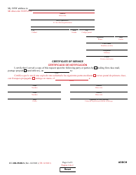 Form CC-DR-096BLS Address Change Request - Maryland (English/Spanish), Page 2