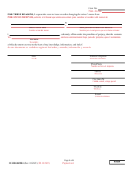 Form CC-DR-062BLS Petition for Change of Name of a Minor - Maryland (English/Spanish), Page 6