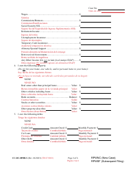 Form CC-DC-089BLS Request for Waiver of Prepaid Costs - Maryland (English/Spanish), Page 2