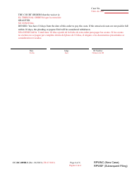 Form CC-DC-089BLS Request for Waiver of Prepaid Costs - Maryland (English/Spanish), Page 6