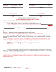 Form DC-CR-071BLS Application for Expungement of Police Record - Maryland (English/Spanish), Page 2