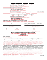 Form DC-CV-060BLS Request for Writ of Garnishment of Property Other Than Wages - Maryland (English/Spanish), Page 2