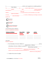 Form CC-GN-042BLS Petition by Standby Guardian (Judicial Appointment) - Maryland (English/Spanish), Page 2
