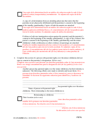 Form CC-GN-042BLS Petition by Standby Guardian (Judicial Appointment) - Maryland (English/Spanish), Page 5