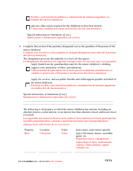 Form CC-GN-042BLS Petition by Standby Guardian (Judicial Appointment) - Maryland (English/Spanish), Page 8