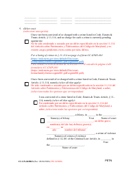 Form CC-GN-042BLS Petition by Standby Guardian (Judicial Appointment) - Maryland (English/Spanish), Page 9