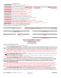 Form DC-CV-065BLS Request for Writ of Garnishment of Wages - Maryland (English/Spanish), Page 2